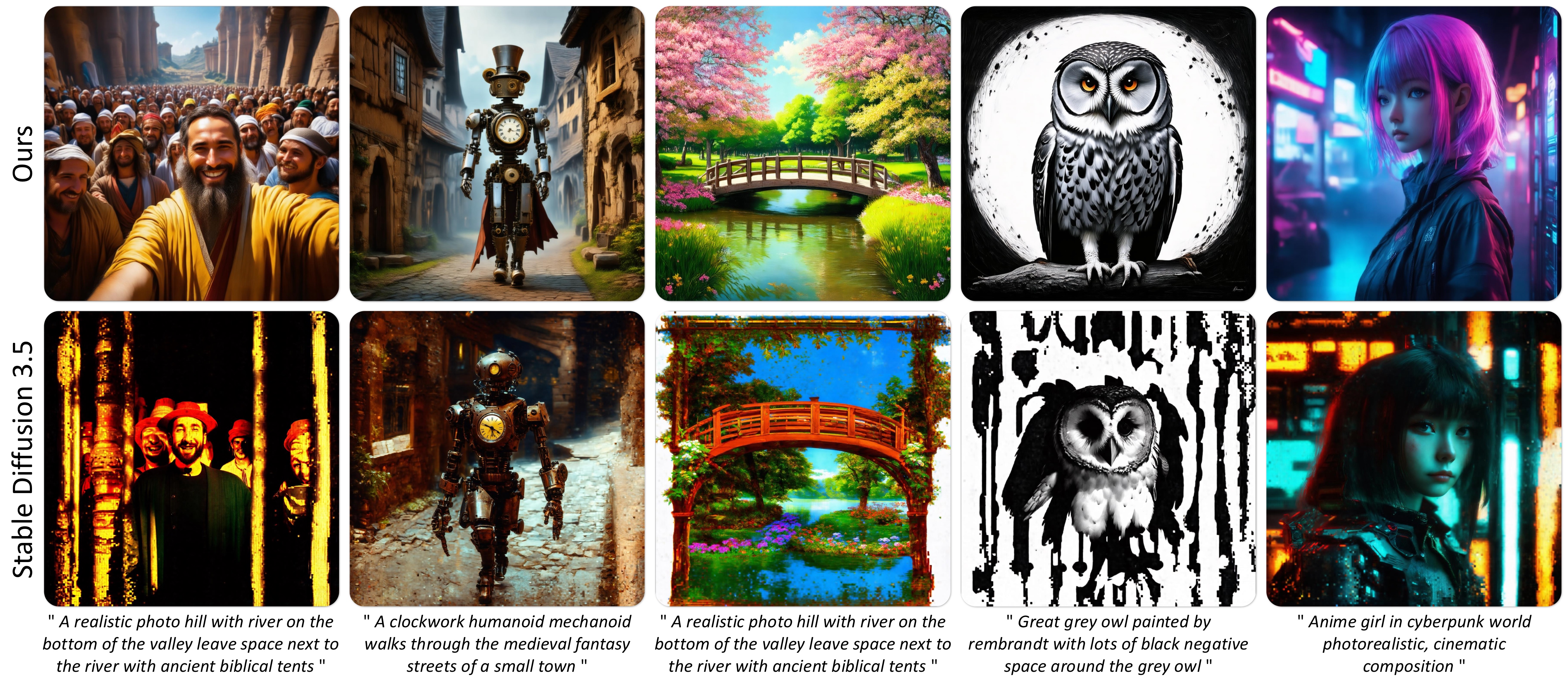 Qualitative comparison at 2048x2048: DA-VAE vs SD3.5-M baseline